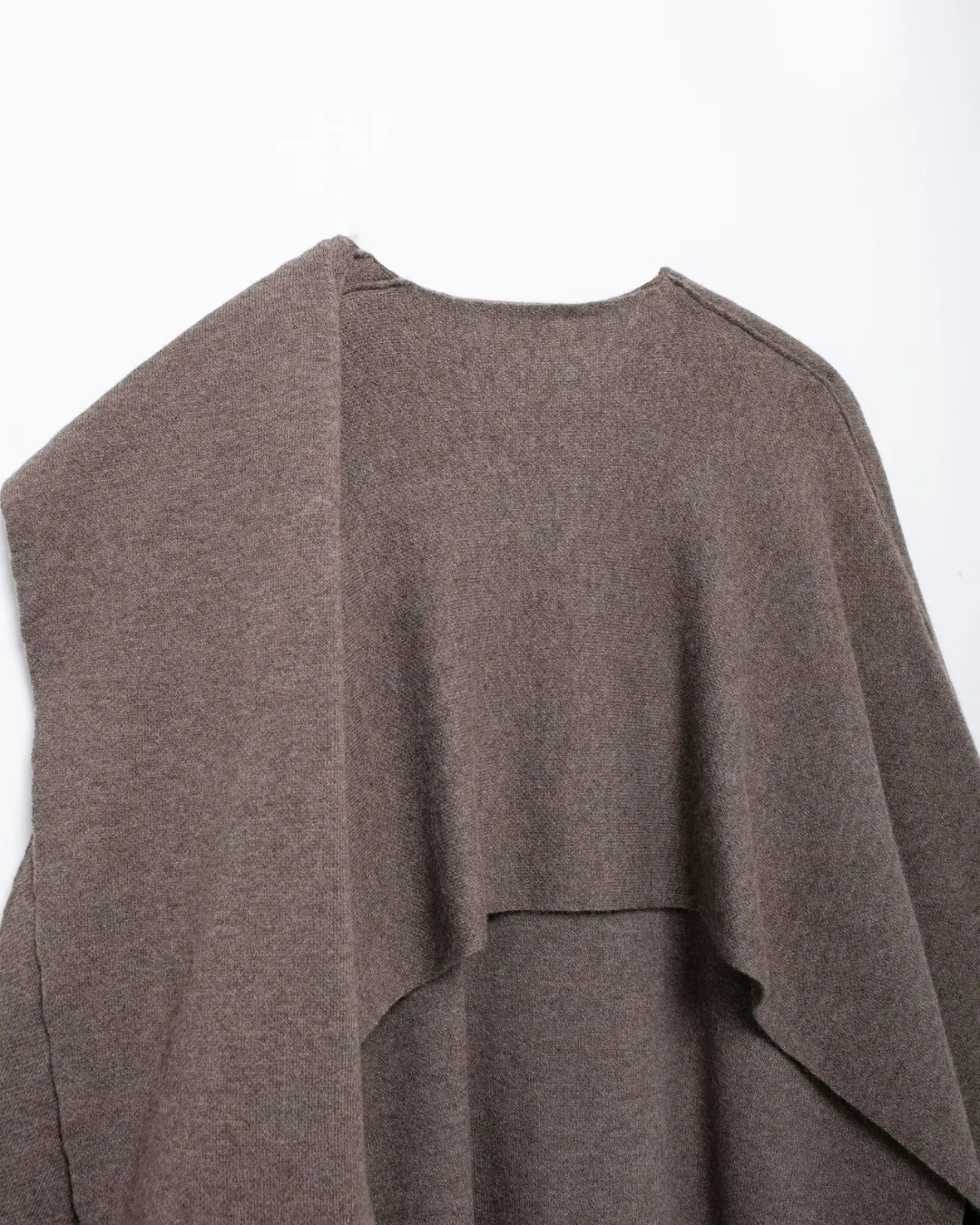 Gebreide Winterjas met Asymmetrische Sjaalkraag voor Dames