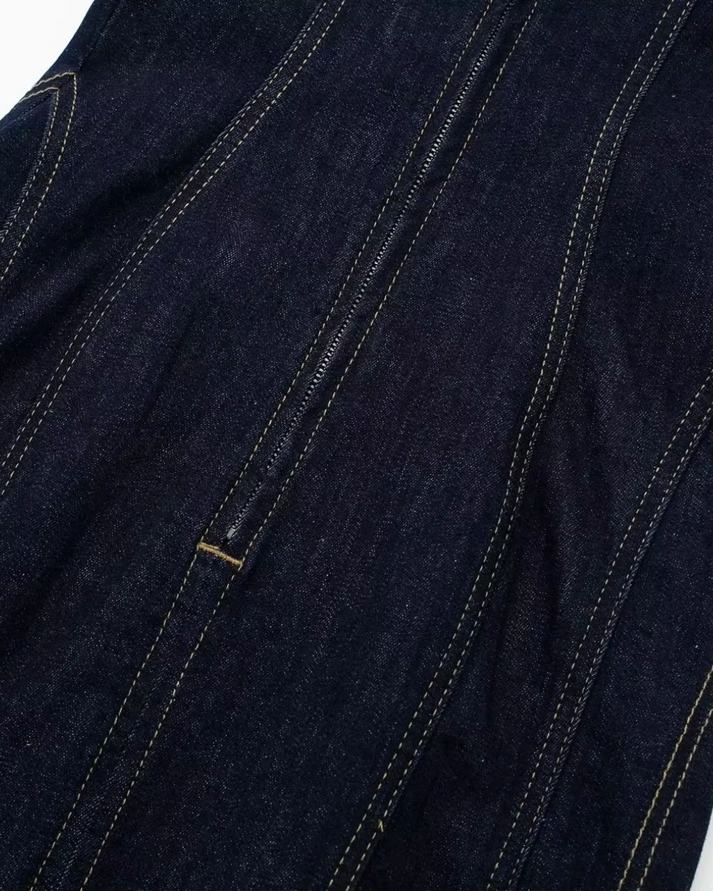 Denim Tube Top Midi Jurk voor Dames