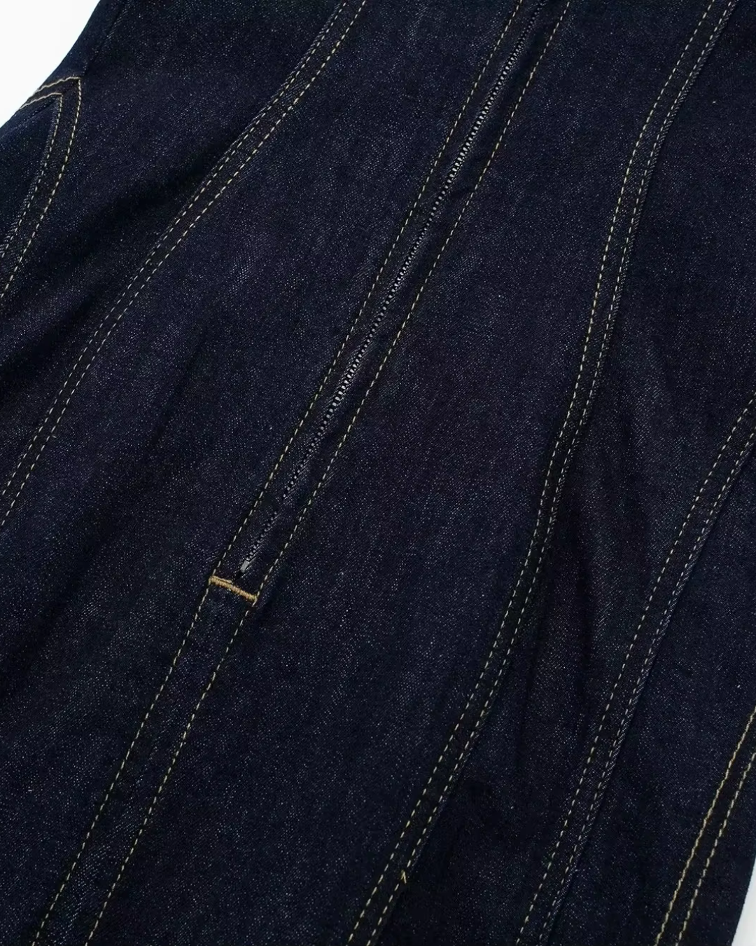 Denim Tube Top Midi Jurk voor Dames