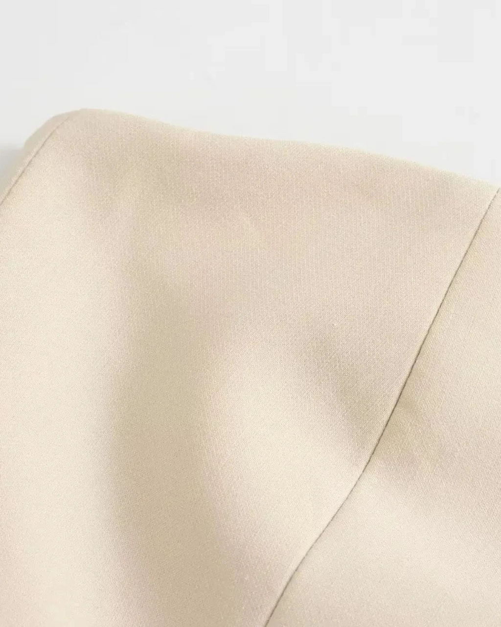 Tweedelig Set met Strapless Top en Rechte Wijde Broek voor Dames