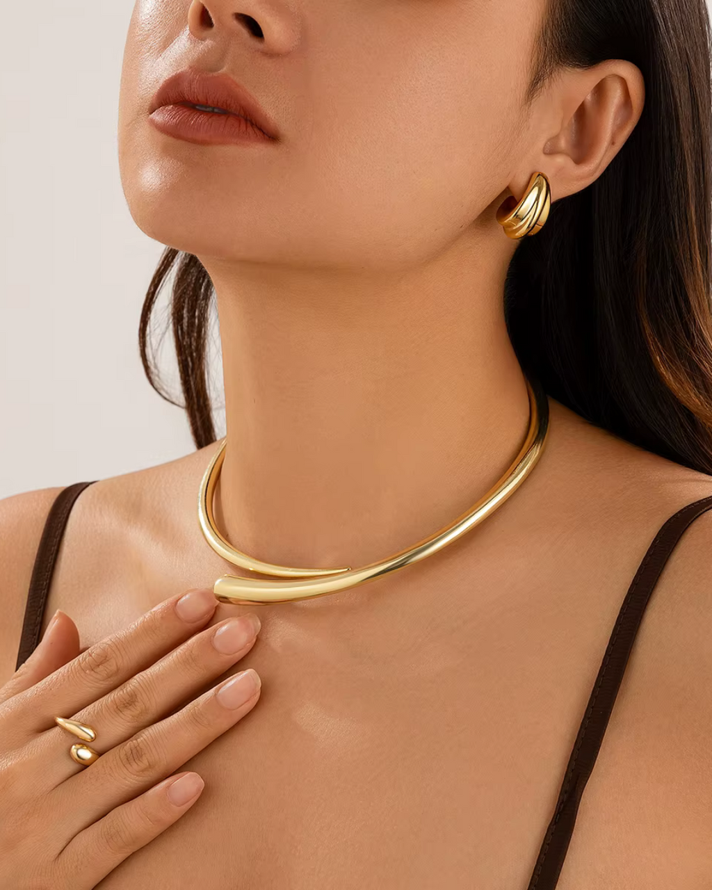 Minimalistische Open Choker voor Dames