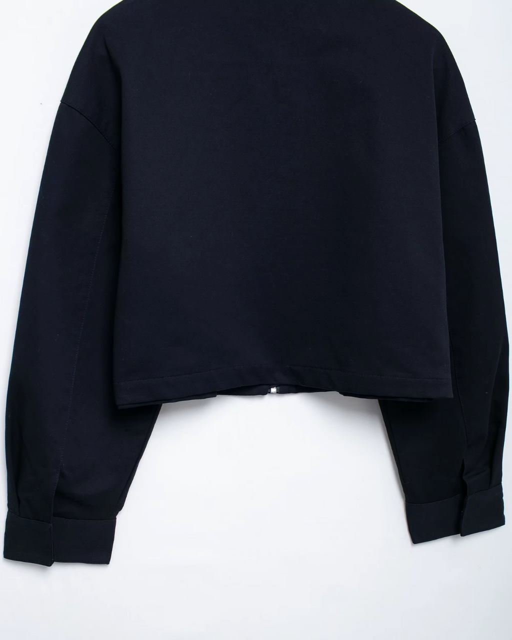 Vintage Fluwelen Jack met Rits en Revers Knopen voor Dames