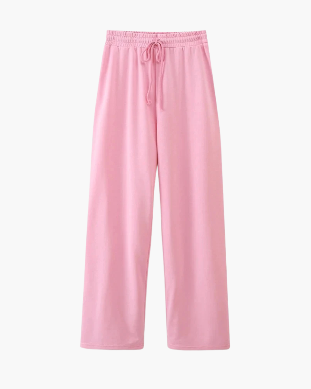 2-Delige Set met O-hals T-shirt en Trekkoord Broek voor Dames