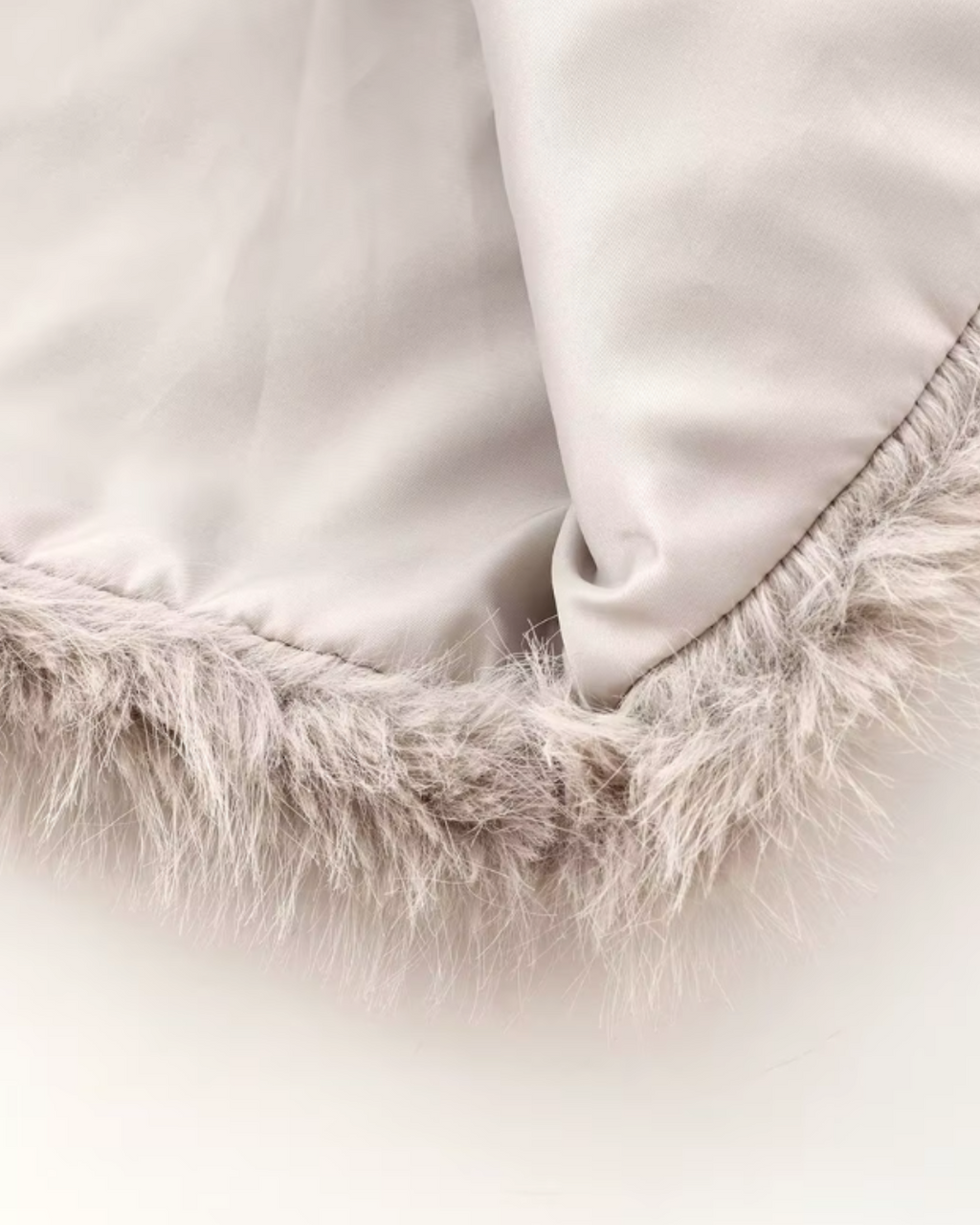 Oversized Warme Diervriendelijke Bonten Jas voor Dames