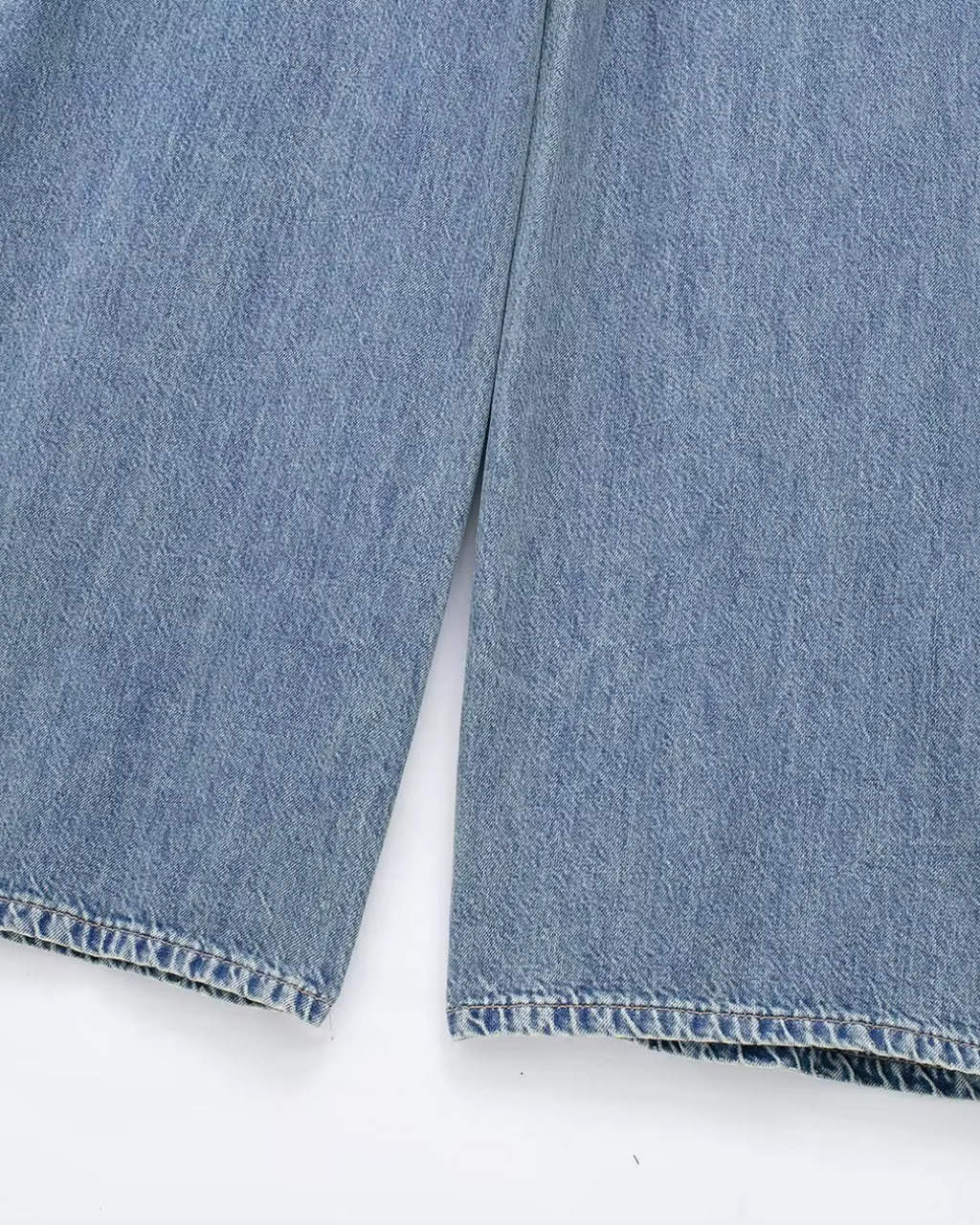 Vintage Denim Jumpsuit met Lange Mouwen en Knopen voor Dames