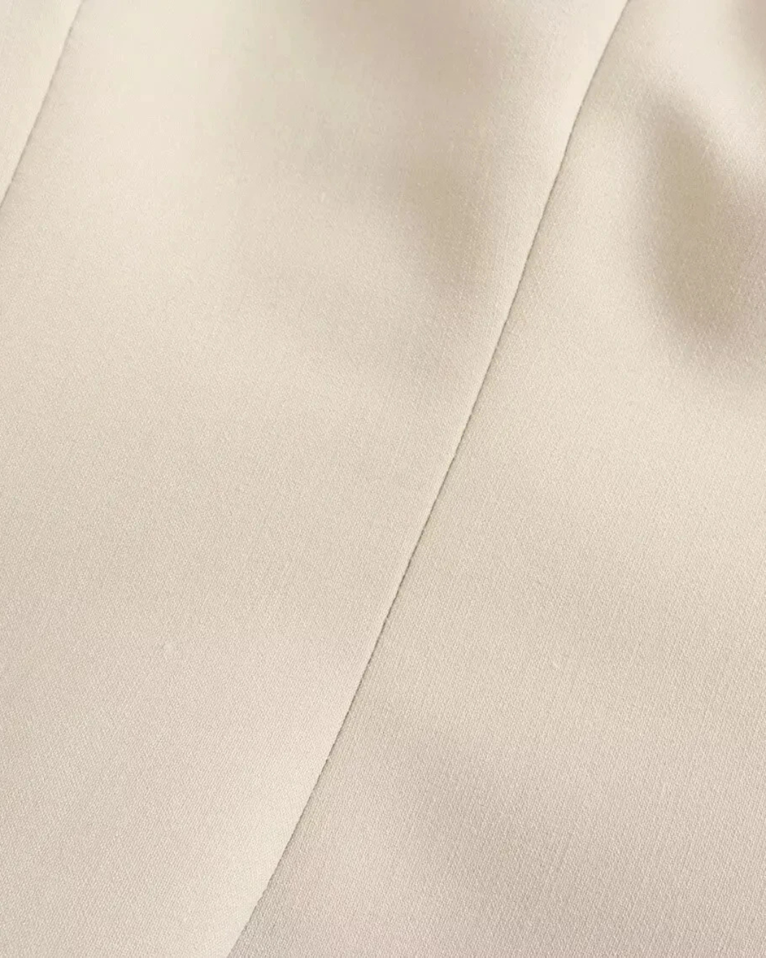 Tweedelig Set met Strapless Top en Rechte Wijde Broek voor Dames