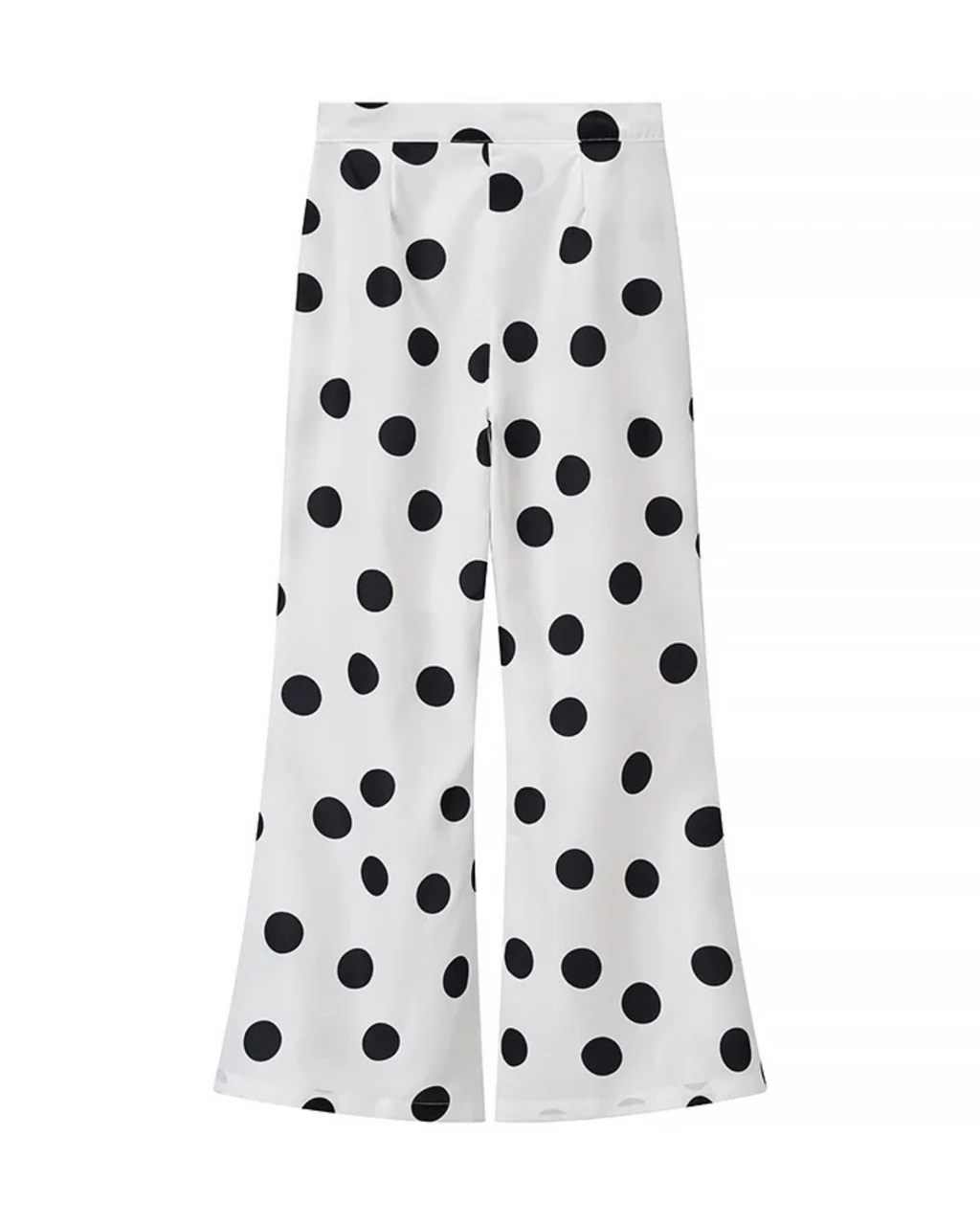 Tweedelige Set met Strapless Polkadot Top en Broek voor Dames