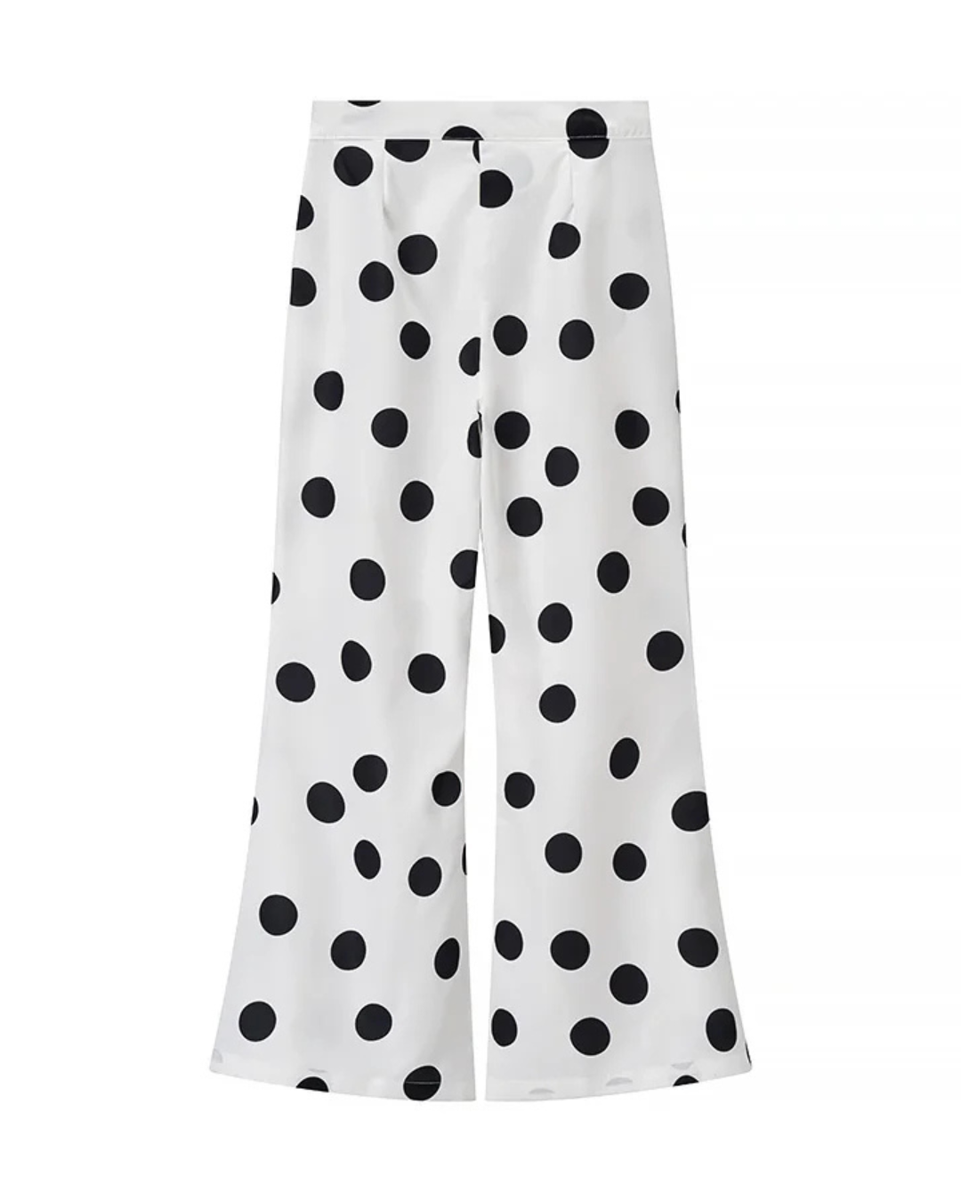 Tweedelige Set met Strapless Polkadot Top en Broek voor Dames