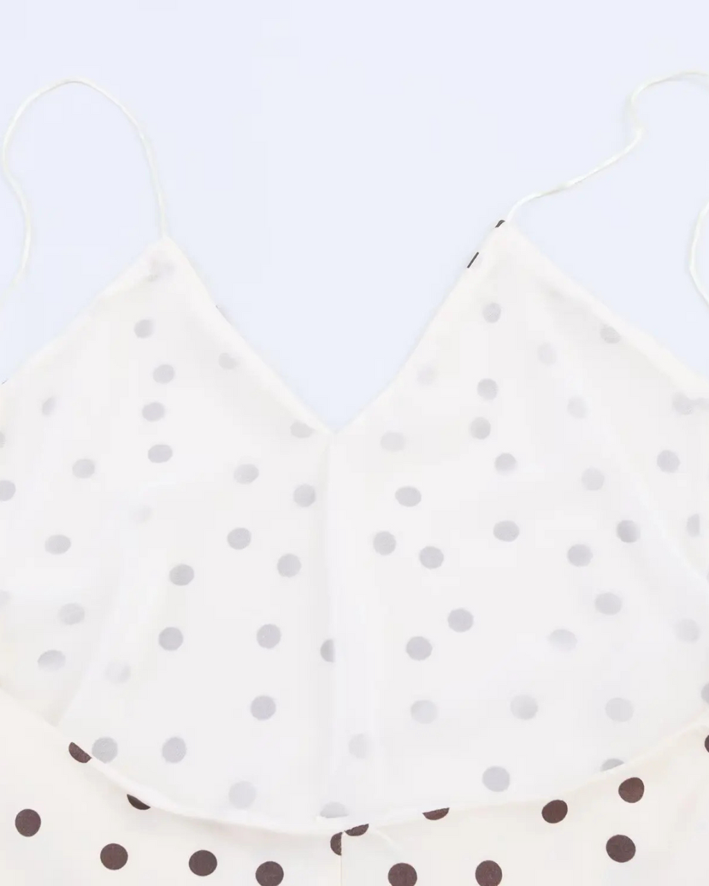 Satijnen Backless Polkadot Jurk met V-hals voor Dames