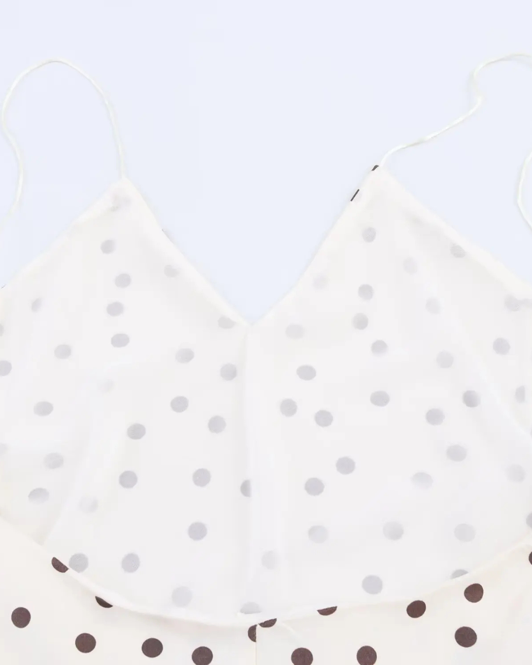 Satijnen Backless Polkadot Jurk met V-hals voor Dames