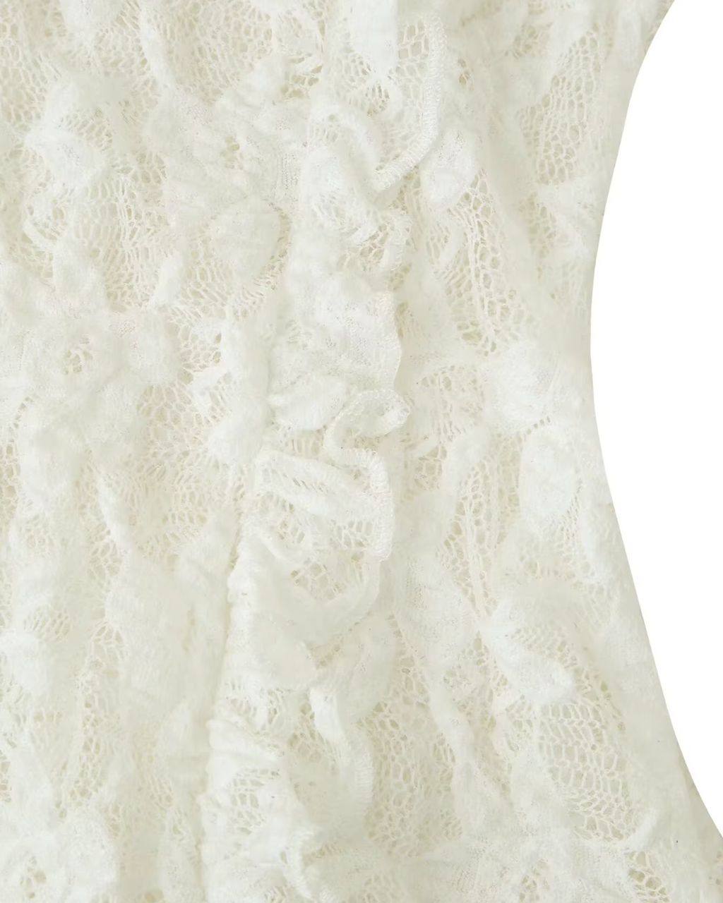 V-hals Blouse met Kant en Lange Mouwen voor Dames