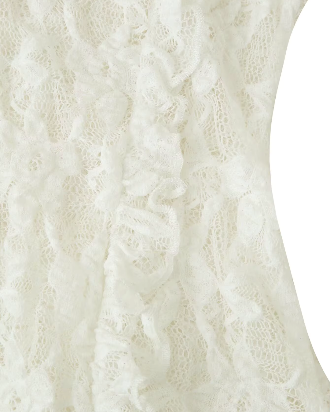 V-hals Blouse met Kant en Lange Mouwen voor Dames