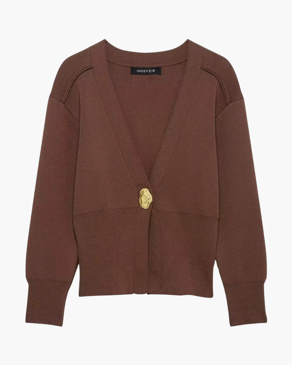 Casual Chique Vest met V-hals en Lange Mouwen voor Dames