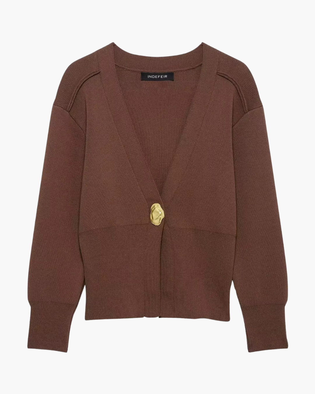 Casual Chique Vest met V-hals en Lange Mouwen voor Dames