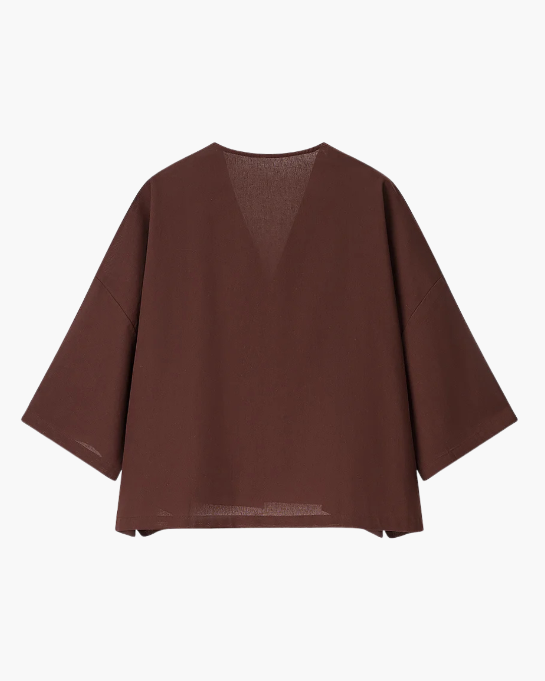 Dames Set met V-hals Blouse en Hoge Taille Broek