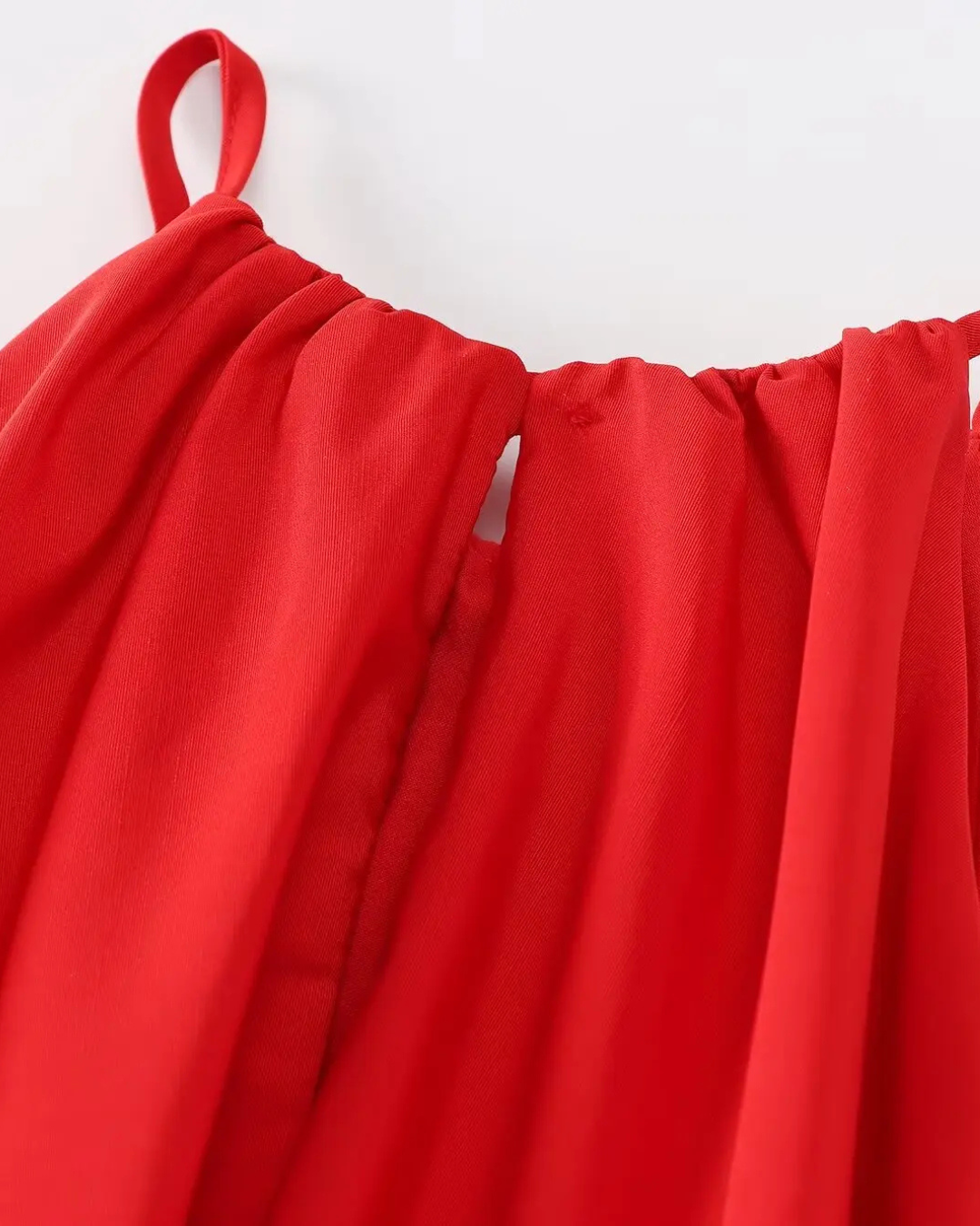 Chique Rood Halter Zomerjurkje voor Dames