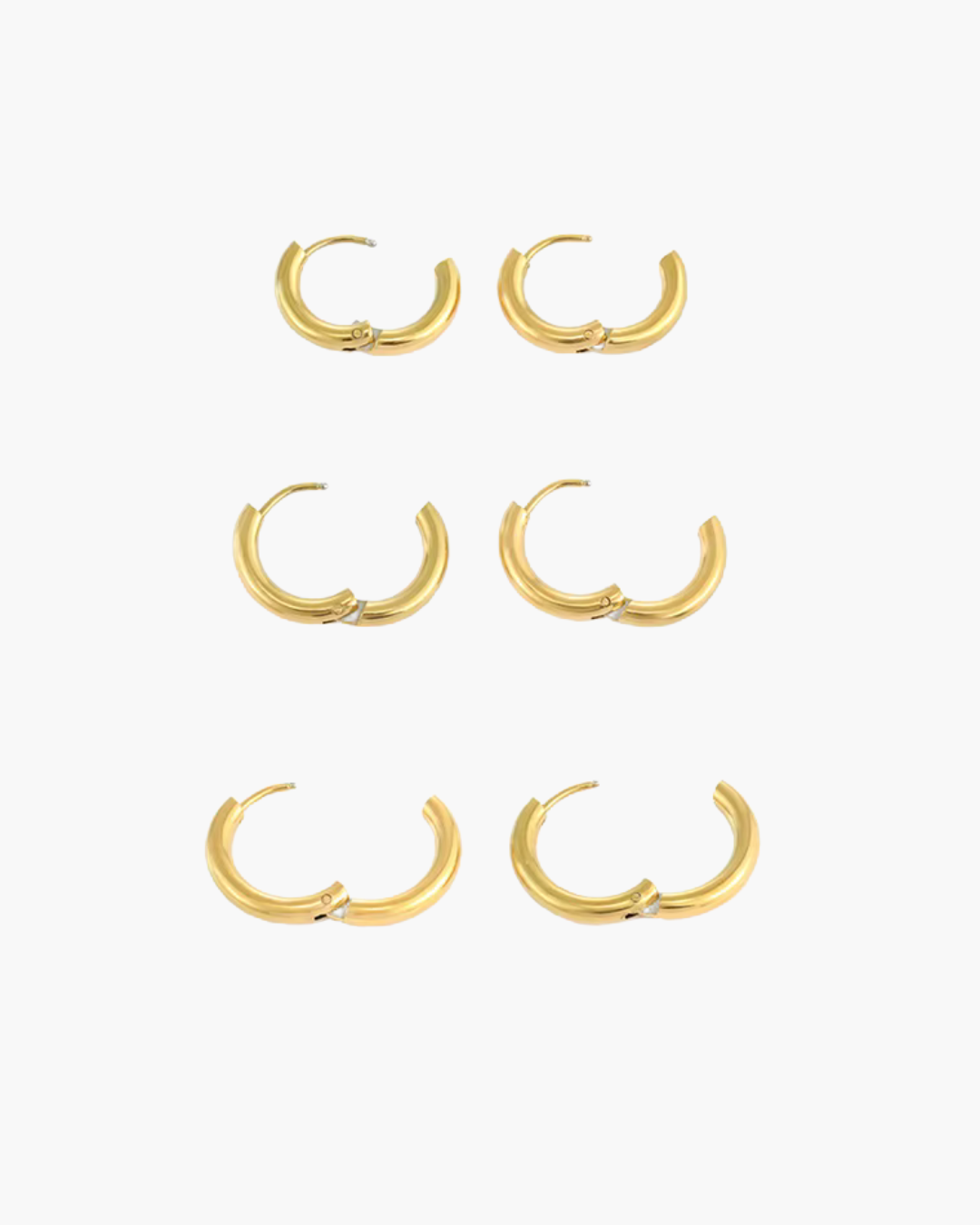 Minimalistische Ronde RVS Statement Oorbellen voor Dames