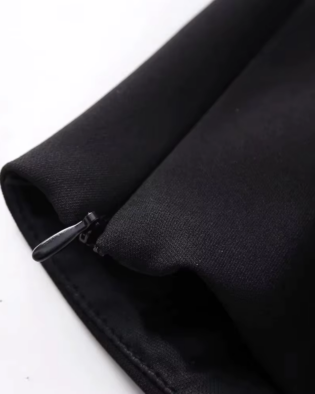 Strass Strik Top met Open Rug en Rits voor Dames