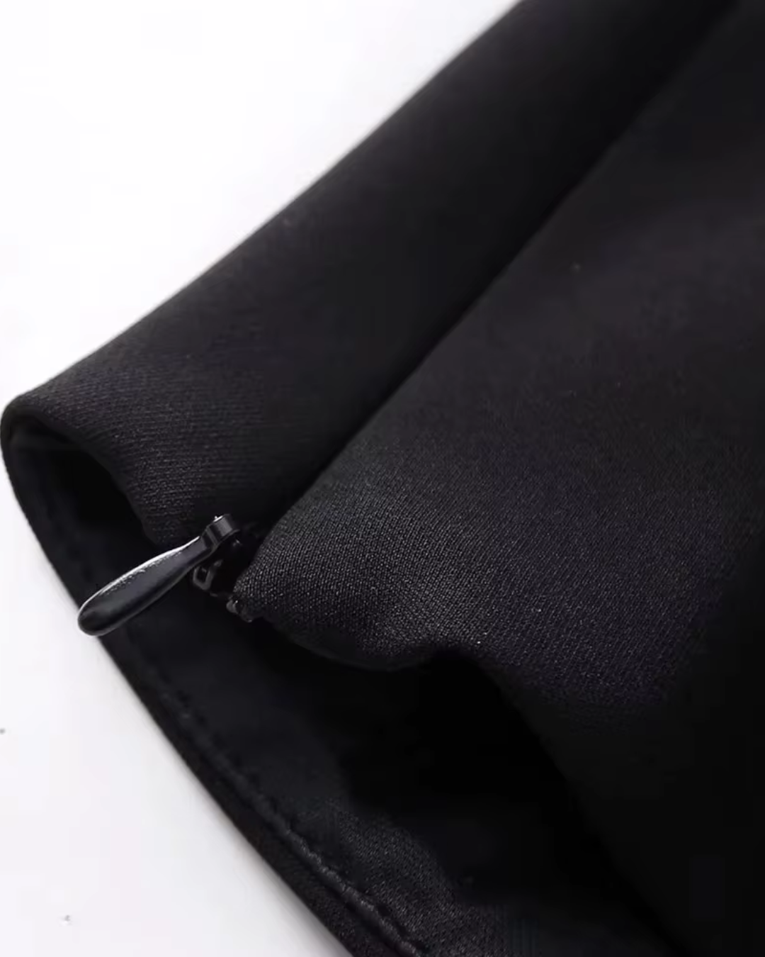 Strass Strik Top met Open Rug en Rits voor Dames