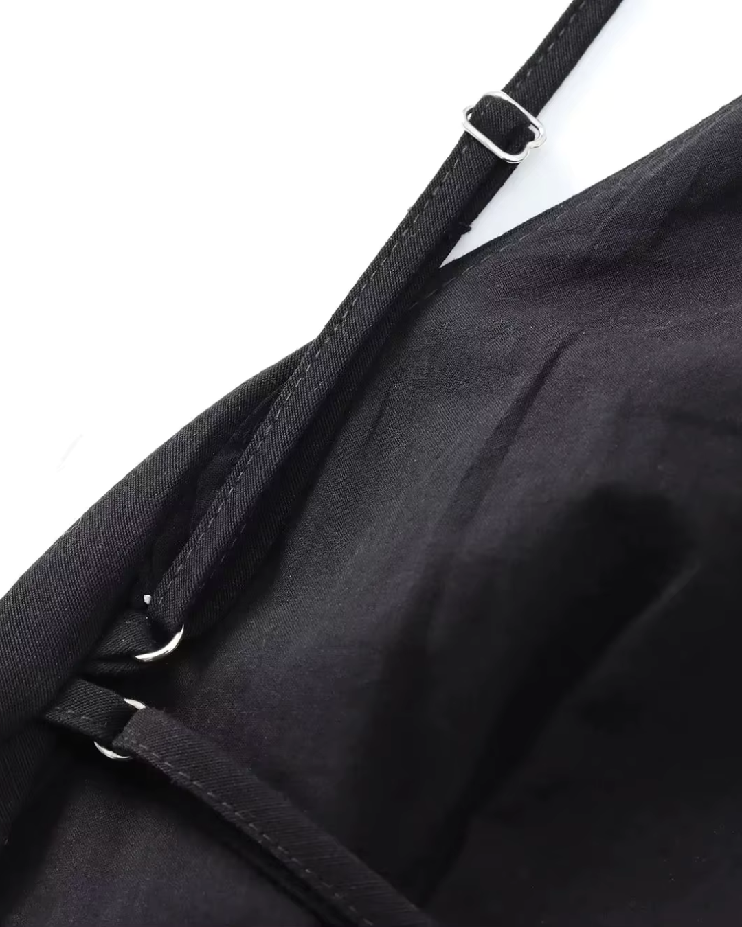 Mouwloze Open Rug Zwarte Halter Mini Jurk voor Dames