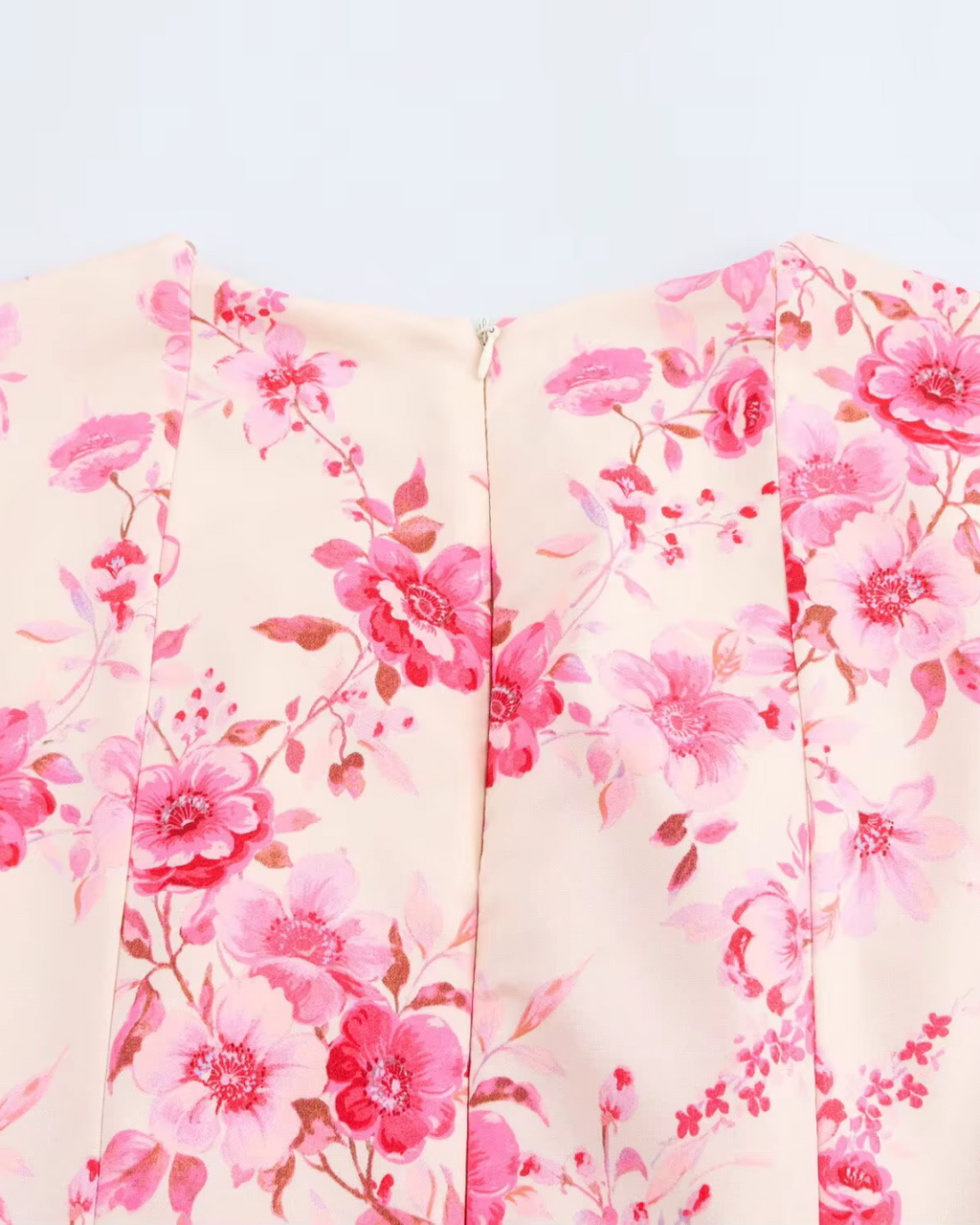 Chique Bloemenprint Mini Jurk met Ronde Kraag voor Dames