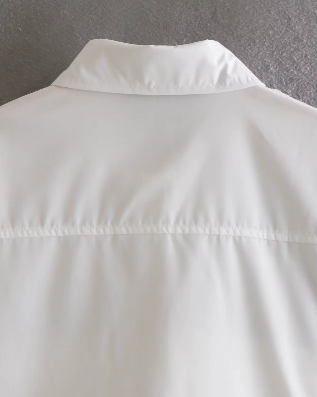 Cropped Blouse met Lange Mouwen en Zakken voor Dames