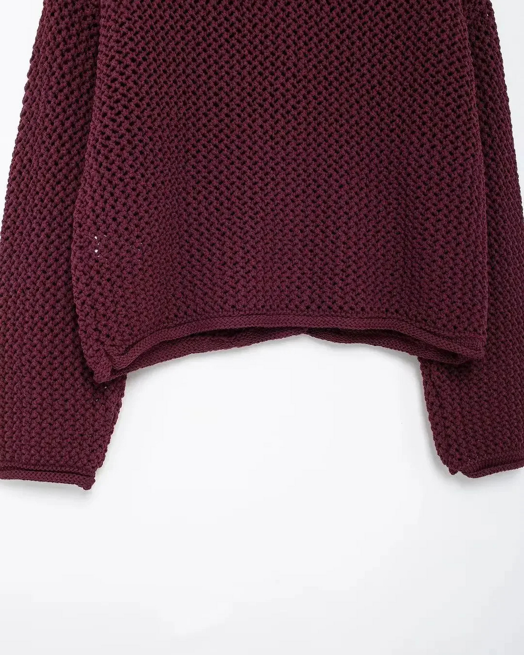 Gebreid Vest met Losse Lange Mouw voor Dames