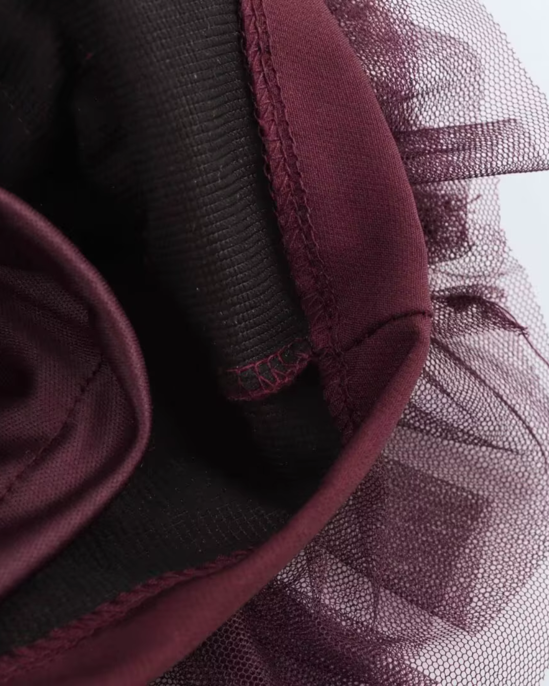 Korte Mouwloze Jurk met Tule Splicing en Ronde Hals voor Dames