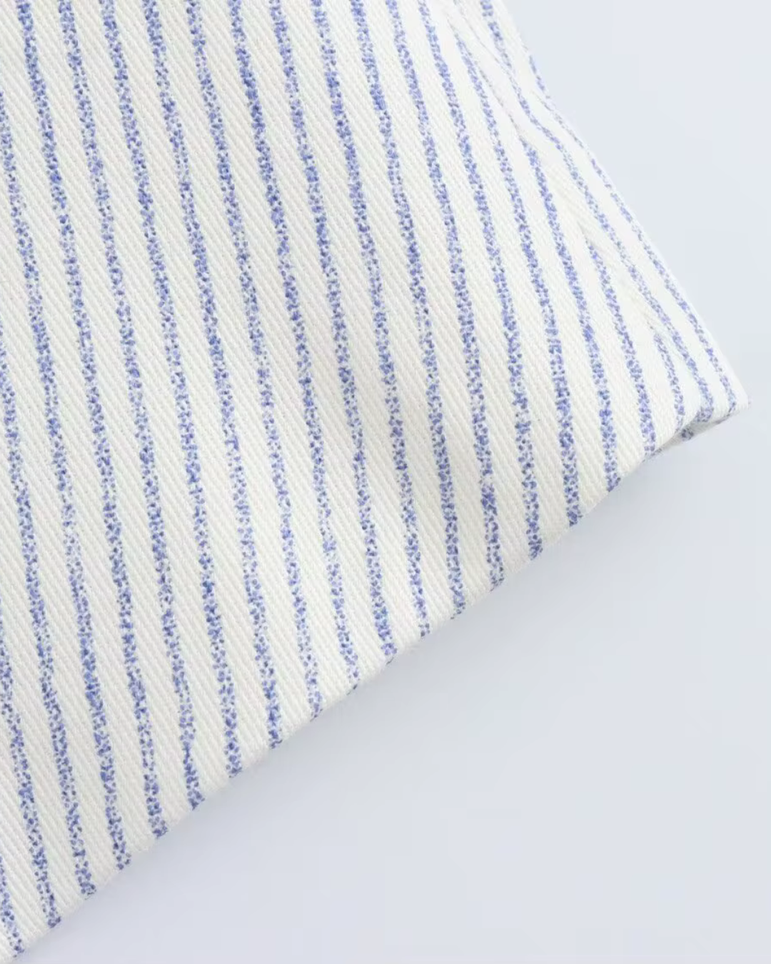 Gestreept Kort Vest met V-Hals Voor Dames