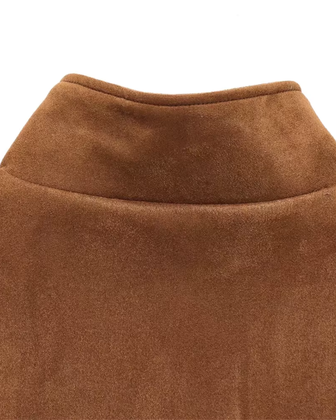 Suède Getextureerde Korte Zomer Jas voor Dames