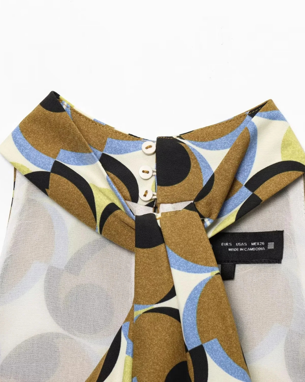 Zomerse Geometrische Halterjurk met Print voor Dames