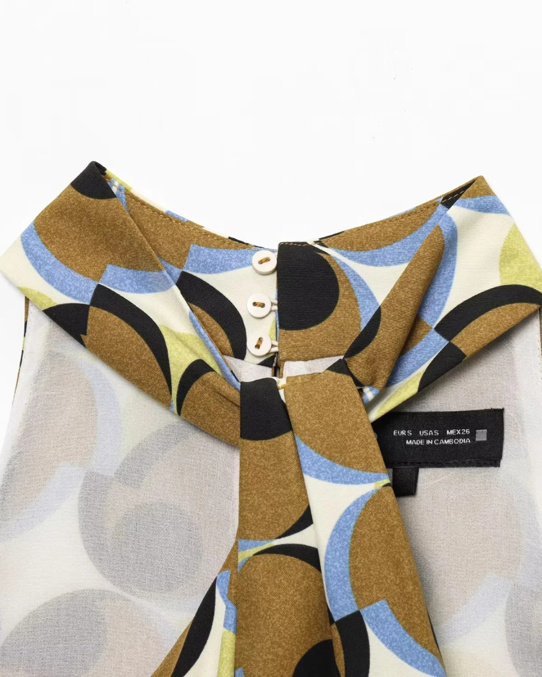 Zomerse Geometrische Halterjurk met Print voor Dames