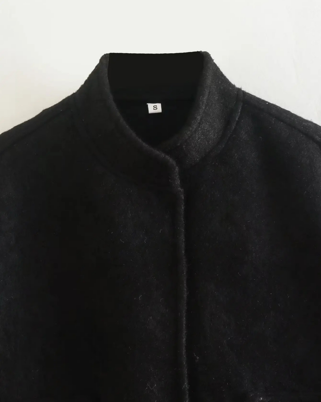 Effen Streetstyle Winterjas met Zakken en Knopen voor Dames