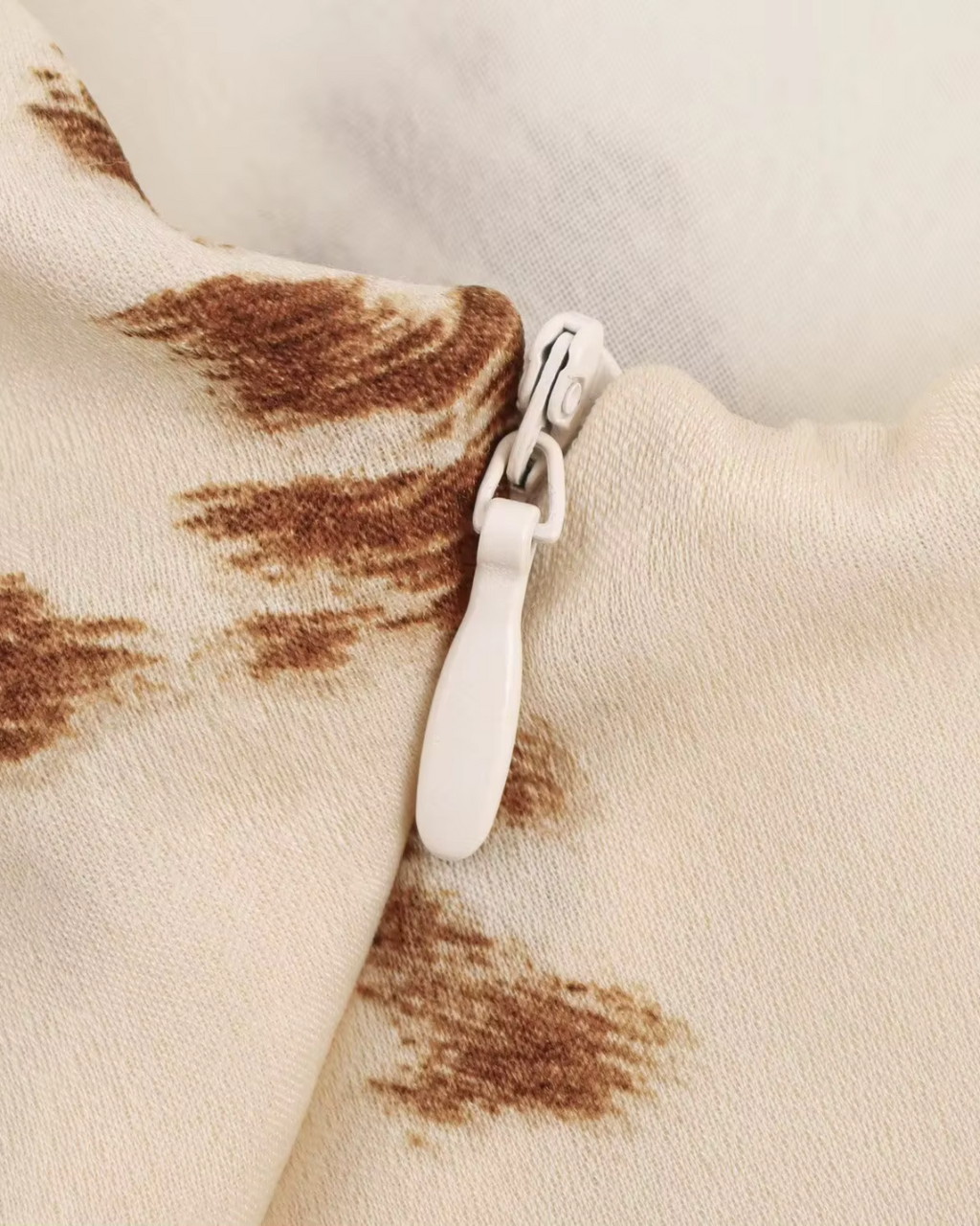 Midi Avondjurk met Koeienprint voor Dames