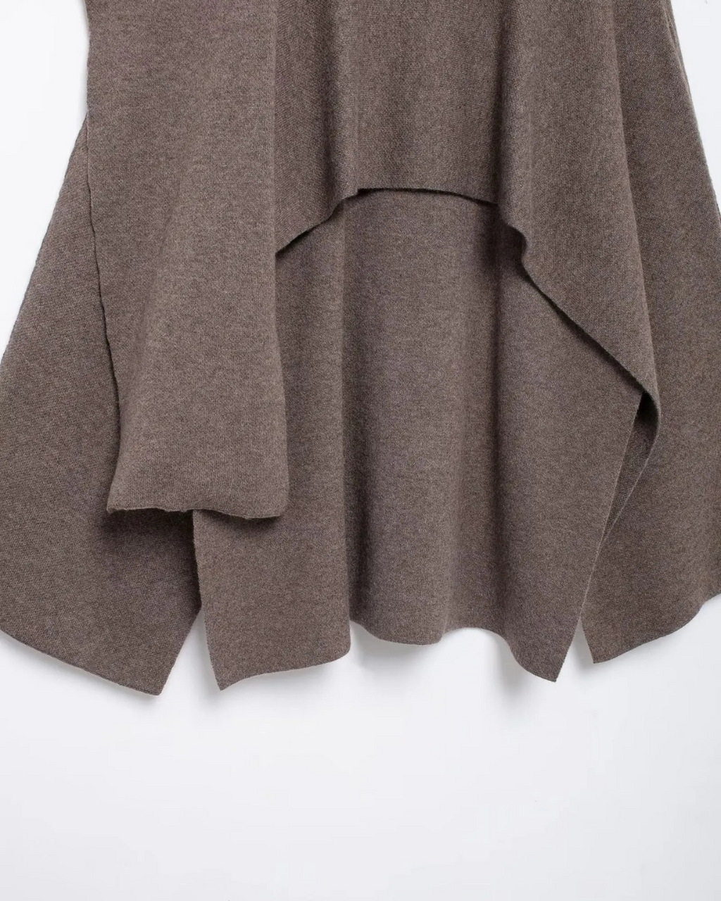 Gebreide Winterjas met Asymmetrische Sjaalkraag voor Dames