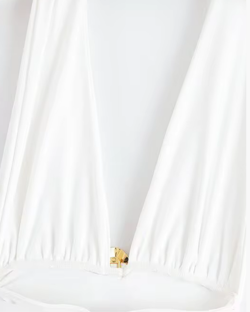 Elegante Lange Witte Backless Jurk met V-hals voor Dames