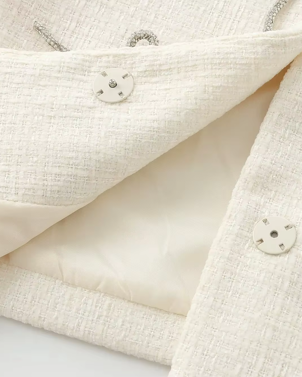 Vintage Effen Herfstjas met Strikjes en Knopen voor Dames