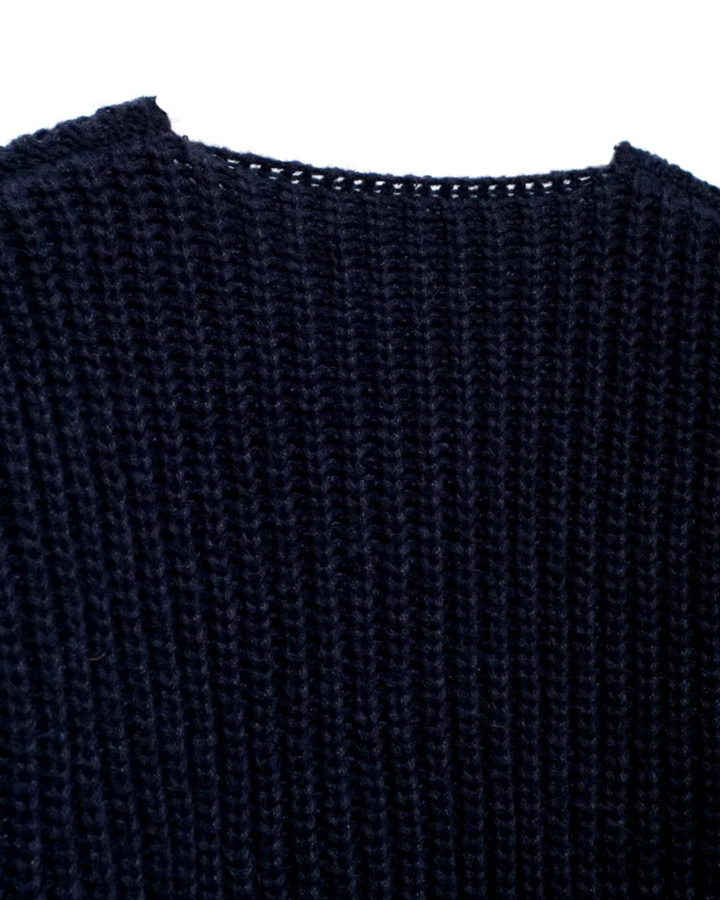 Elegante Gebreide Donkerblauwe Vest voor Dames