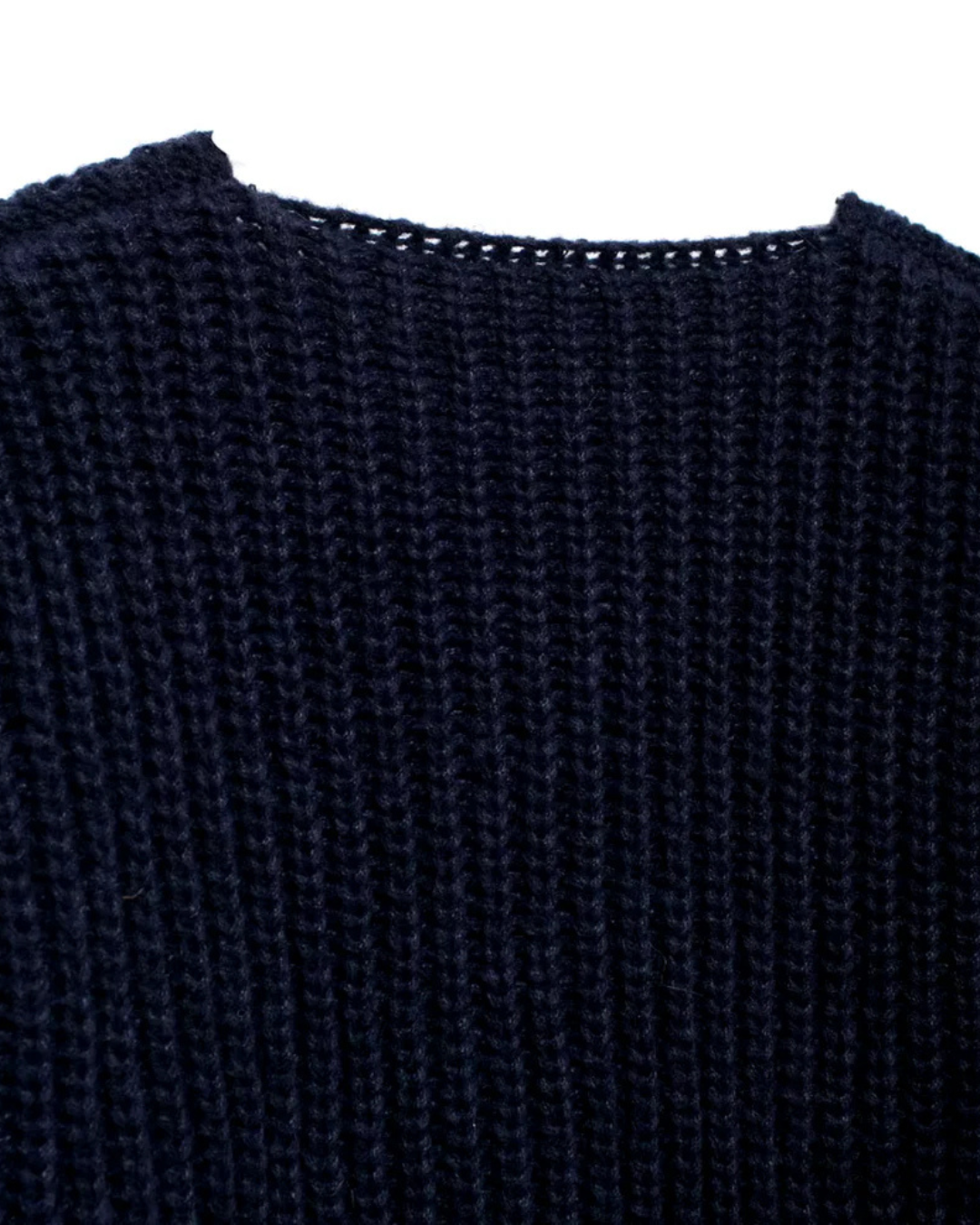 Elegante Gebreide Donkerblauwe Vest voor Dames