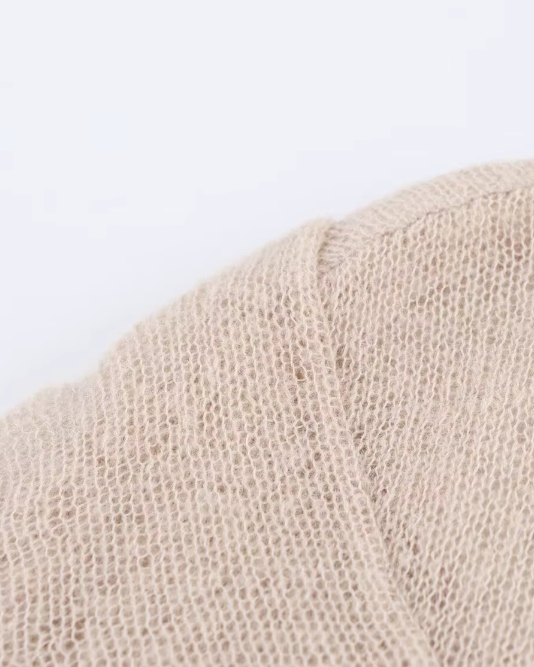 Elegante Warme Trui met O-hals en Knoopdecoratie voor Dames