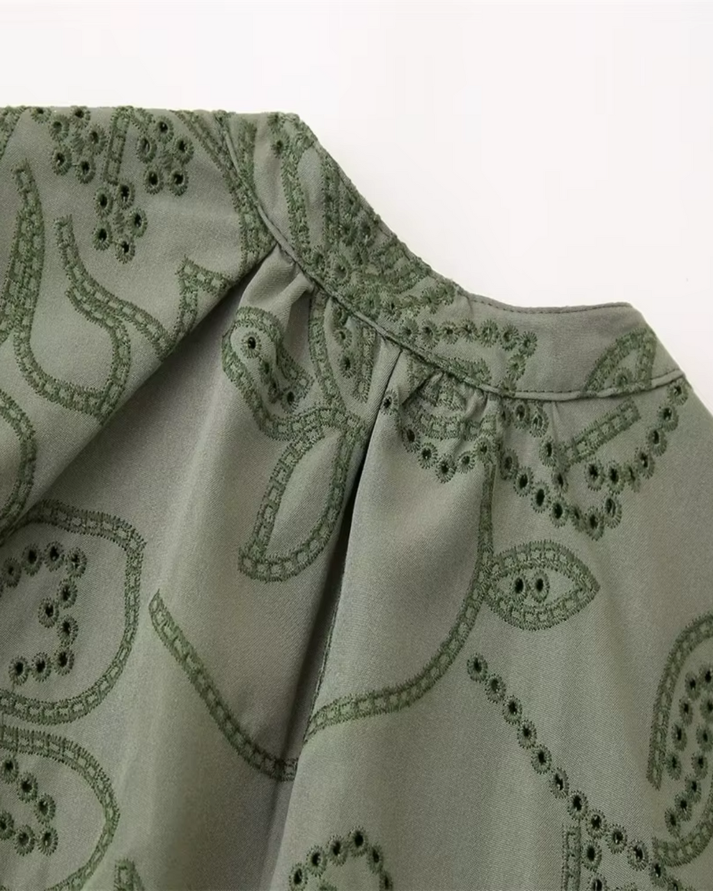 Geborduurde Holle Jurk voor Dames