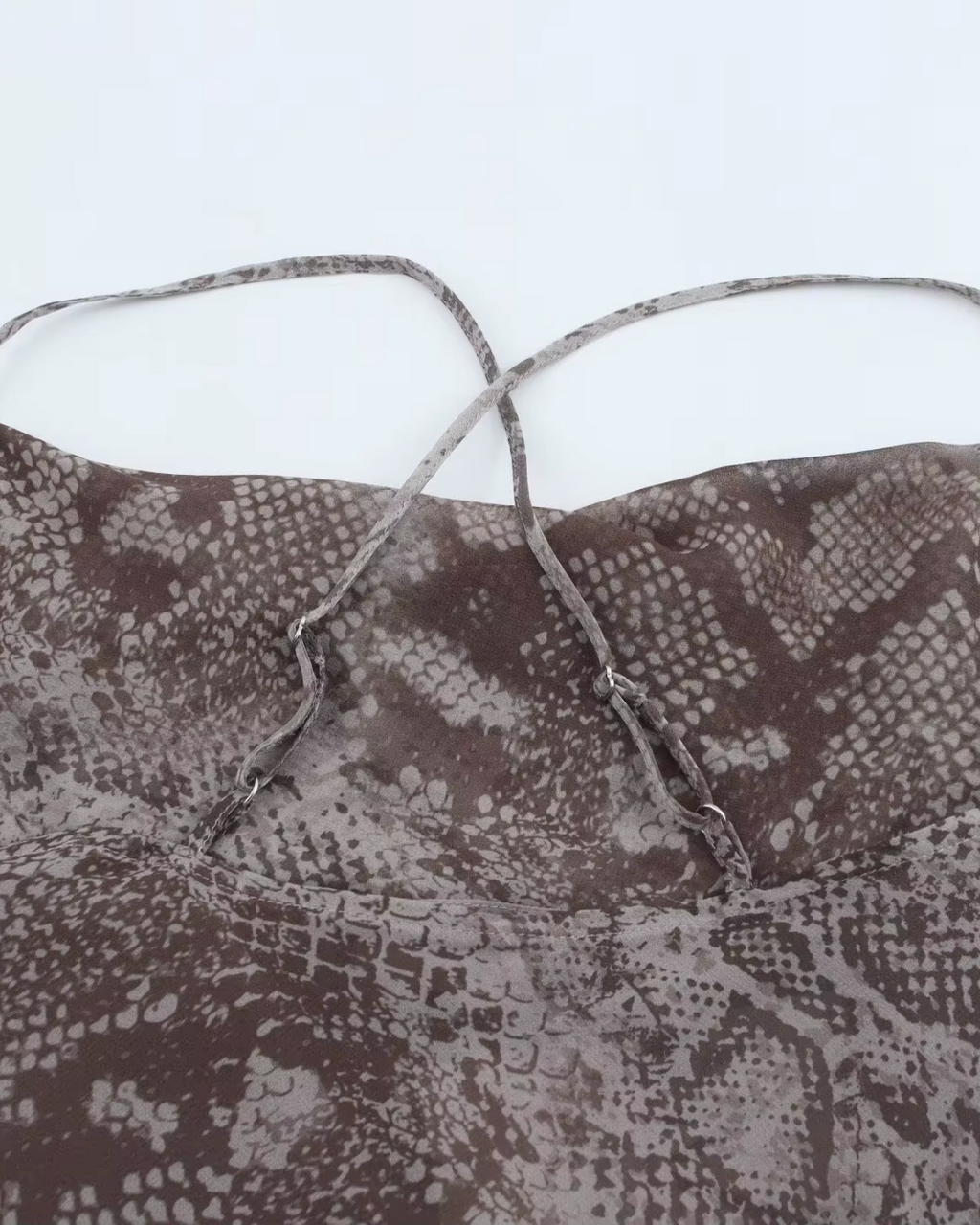 Gedrukte Mouwloze Midi Zomerjurk met Open Rug voor Dames