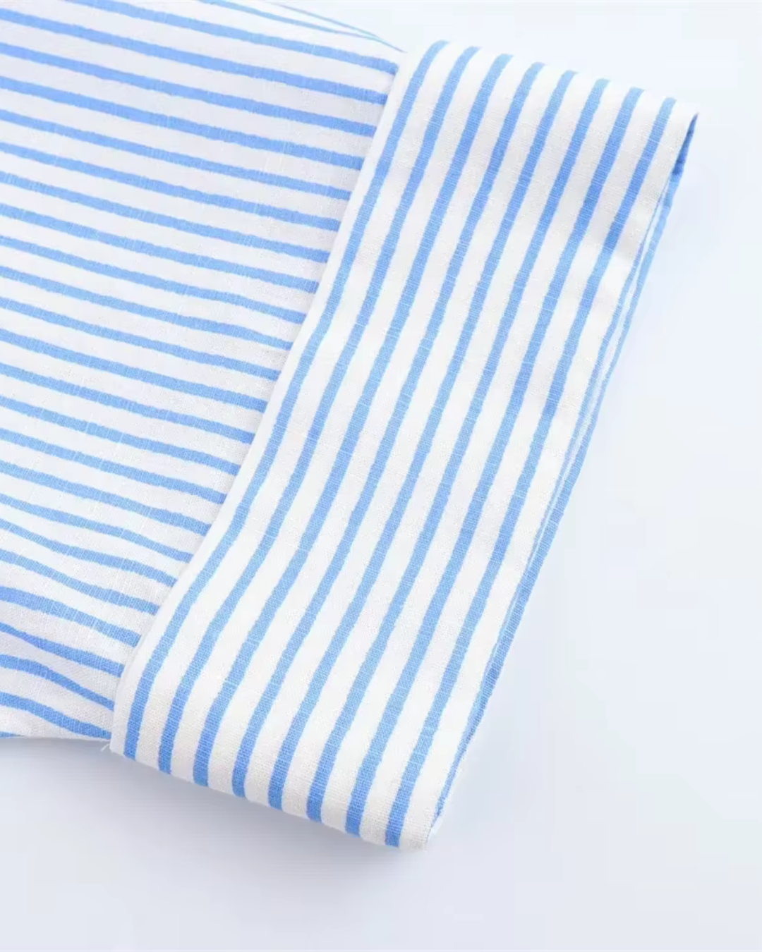 Blauw-Wit Gestreept Overhemd voor Dames