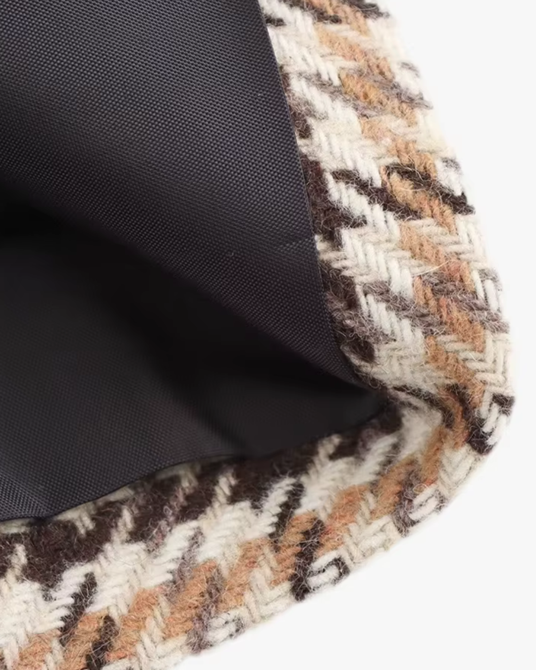 Geruite Wollen Elegante Lange Jas voor Dames