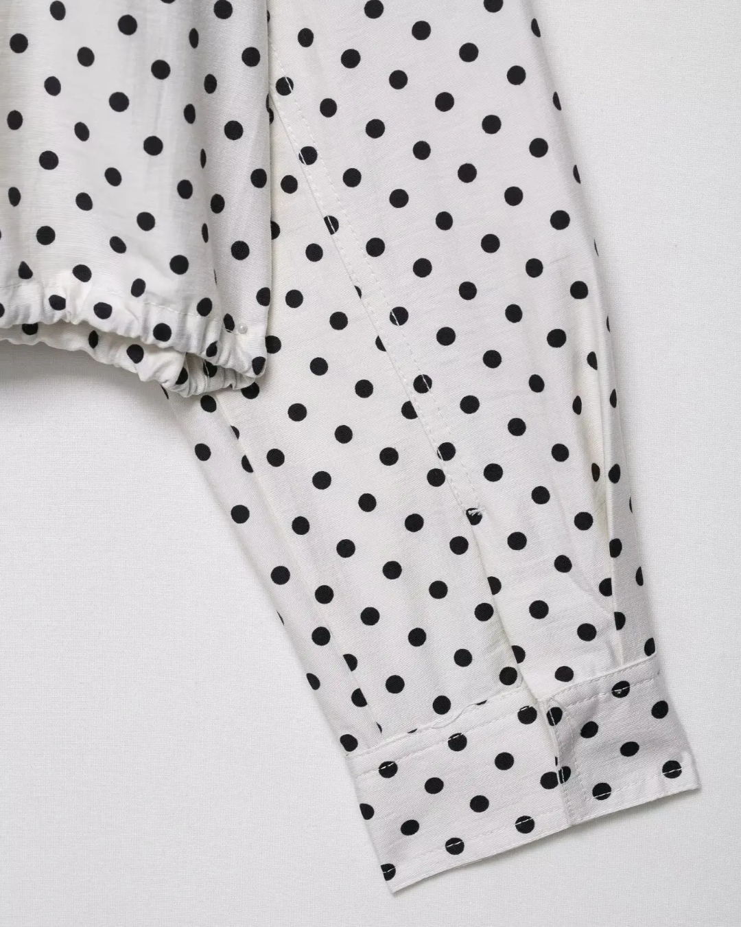 Casual Losse Polkadot Herfstjas met Rits en Trekkoord voor Dames