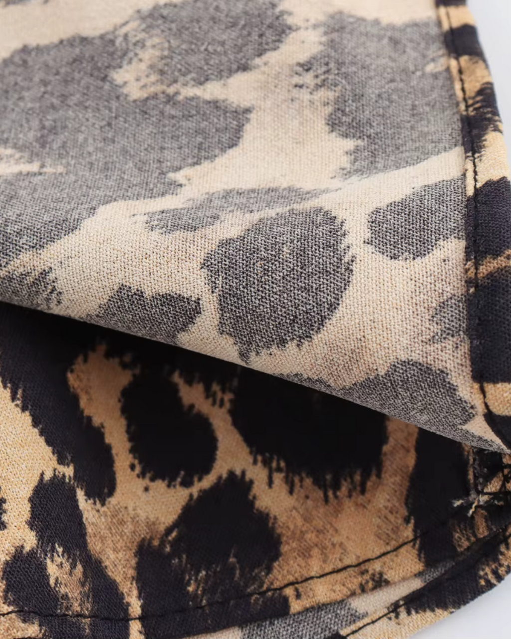 Retro 2-Delige Set met Panterprint voor Dames