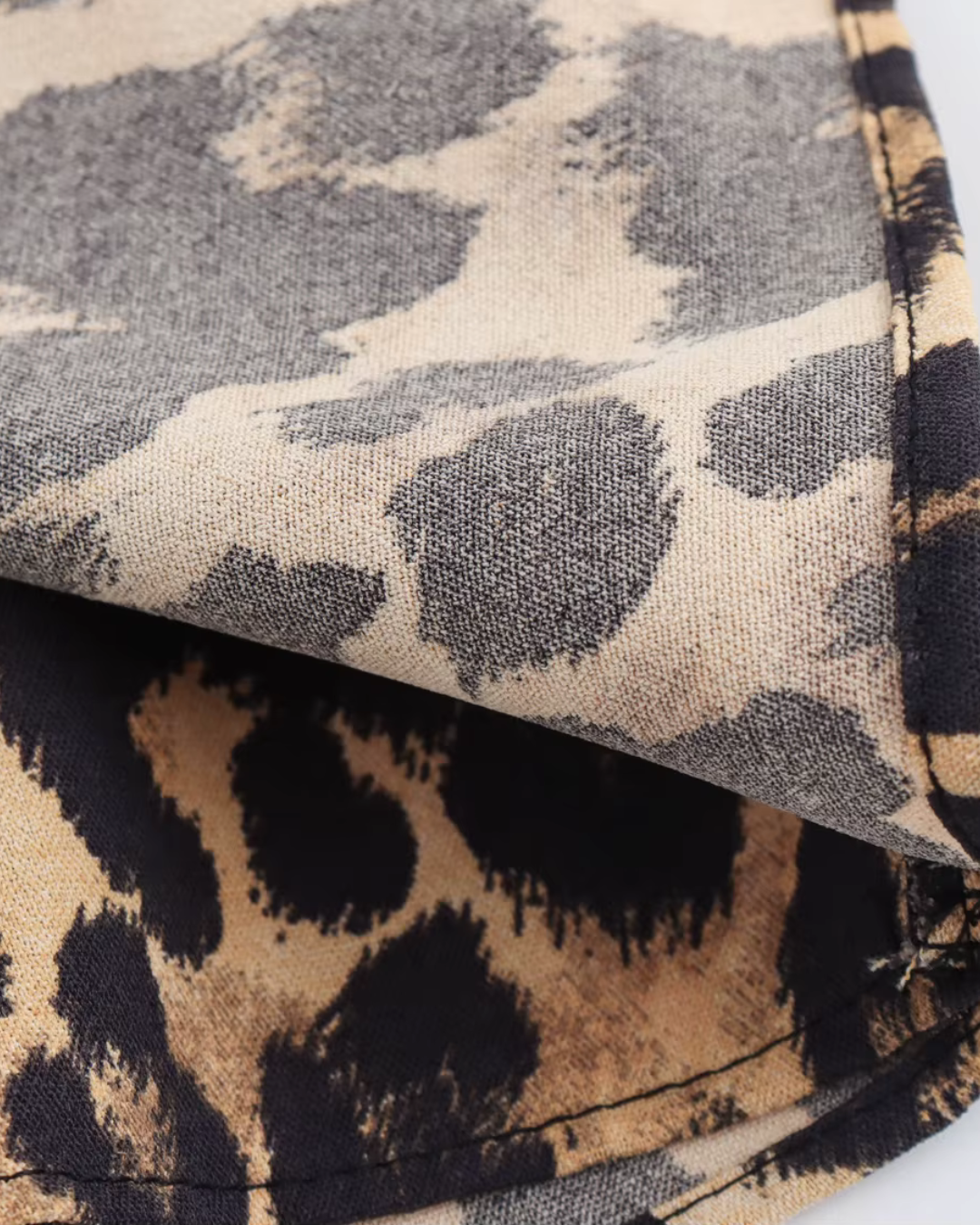 Retro 2-Delige Set met Panterprint voor Dames