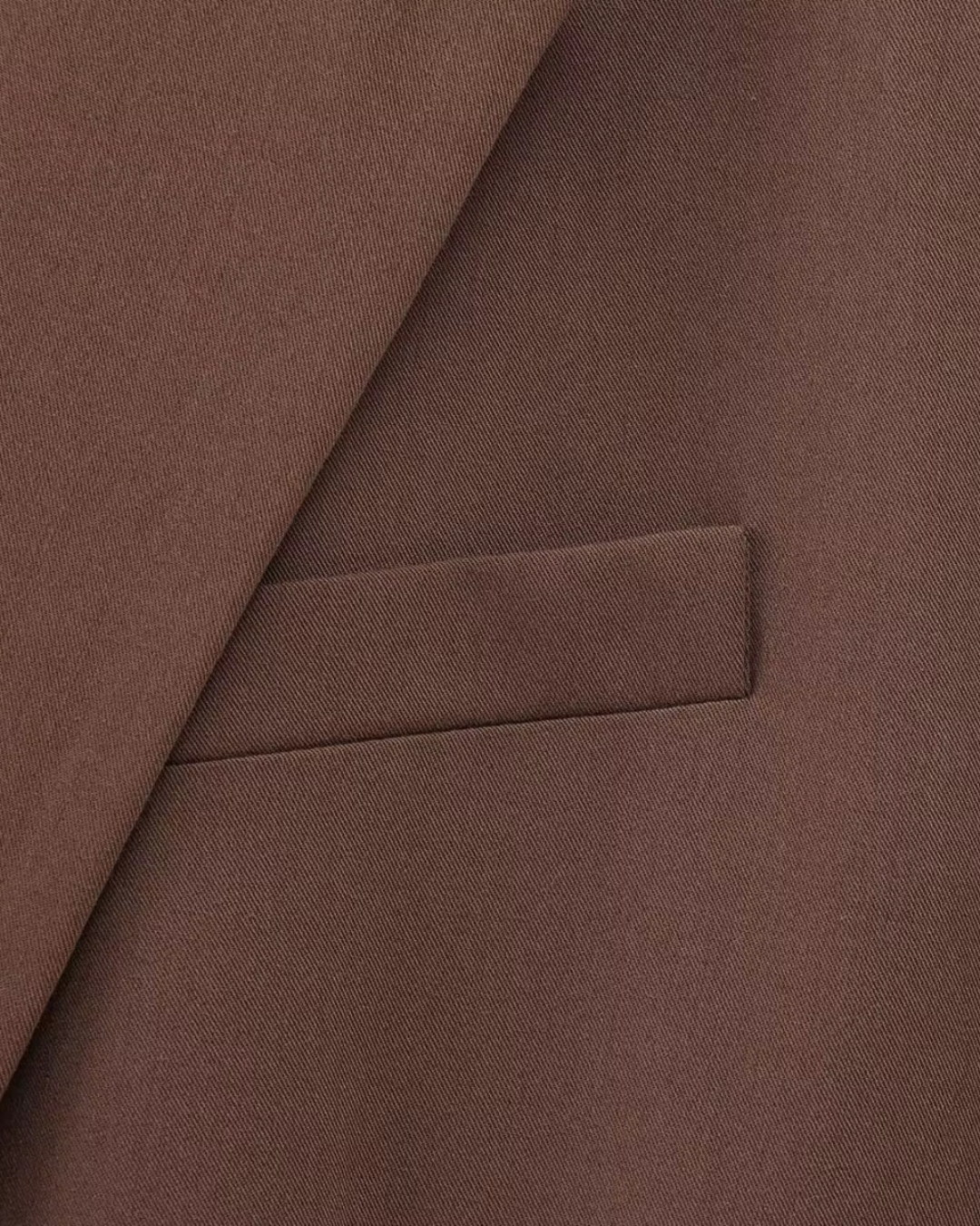 Oversized Bruine Blazer en Pantalon Set met Matching Riem Dames