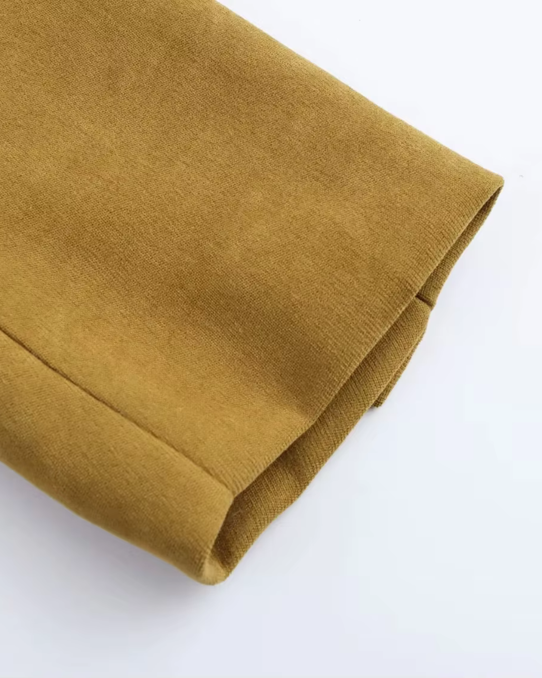 Vintage Chic Bruine Blazer en Broek Set voor Dames