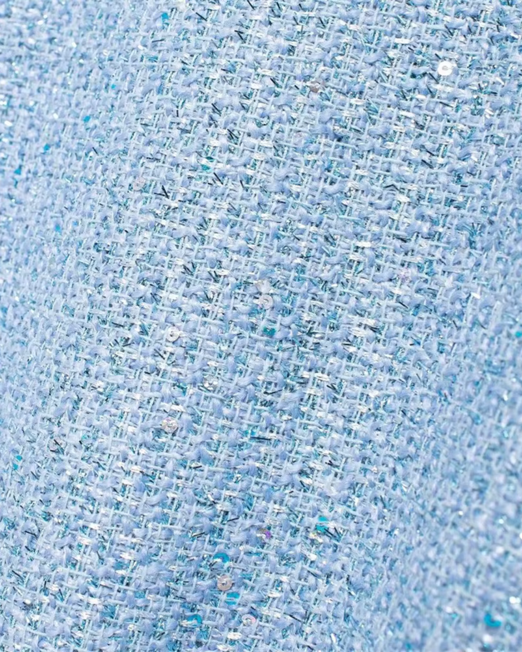 Wollen Damesjas met Lovertjes en Zakdecoratie